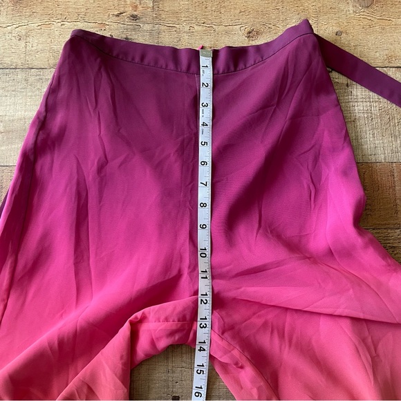 Amanda Uprichard Ariya Wide Leg Sunset Ombre Palazzo Pants with Tie XS - Picture 6 of 9